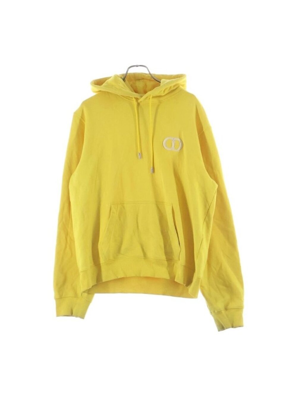Dior Cd Icon Hoodie Cd Iron Embroidery Pullover Sweatshirt Yellow Sweater